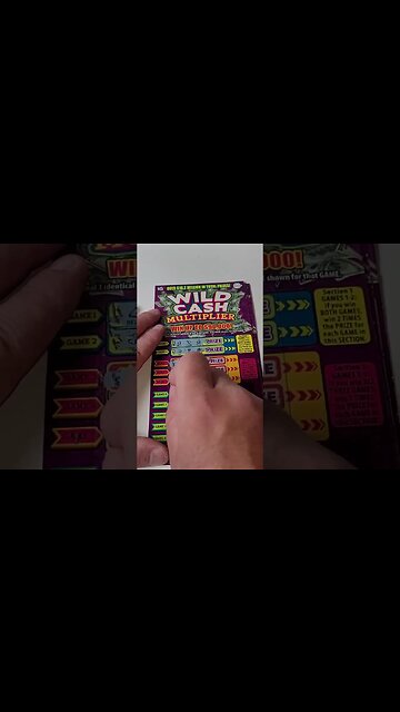 $5 Wild CASH Lottery Ticket Scratchers!