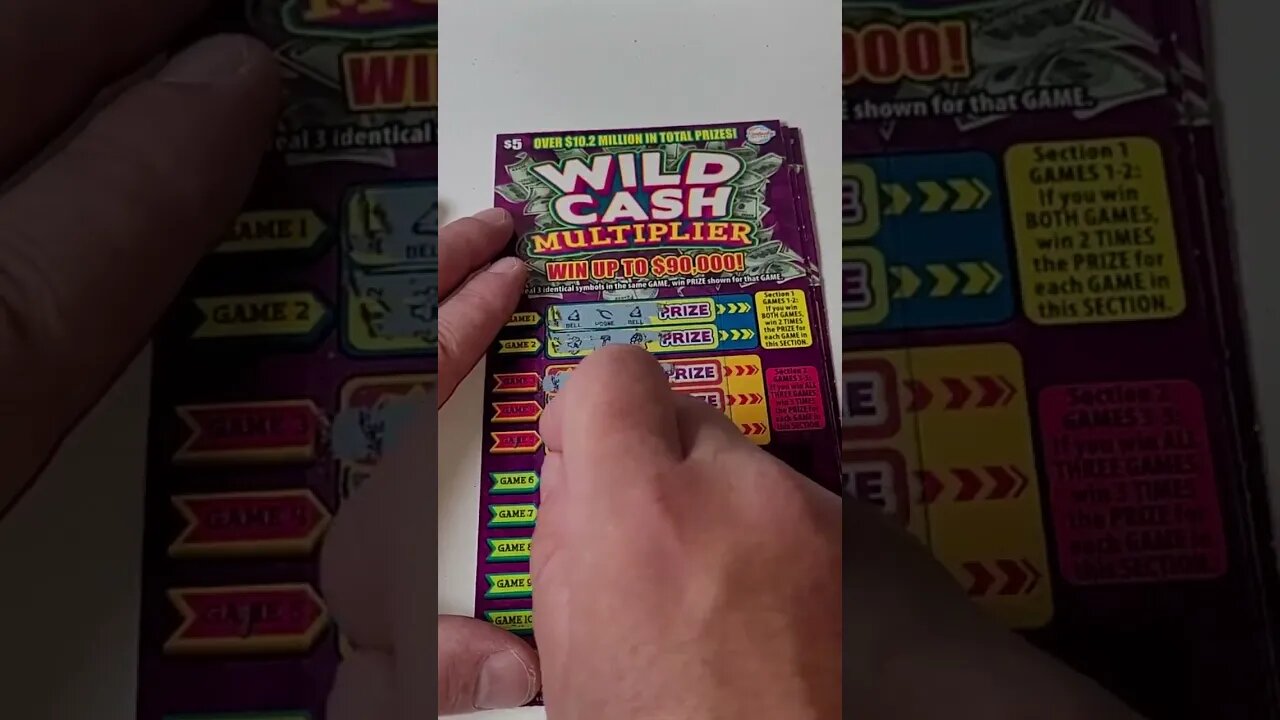 $5 Wild CASH Lottery Ticket Scratchers!