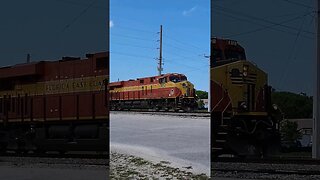 Florida East Coast Railway FEC-105 at MP 112 Big Tree Road South Daytona #railfanrob #fec105