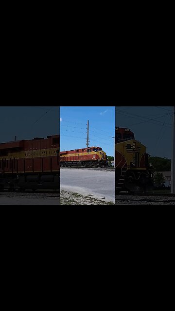 Florida East Coast Railway FEC-105 at MP 112 Big Tree Road South Daytona #railfanrob #fec105