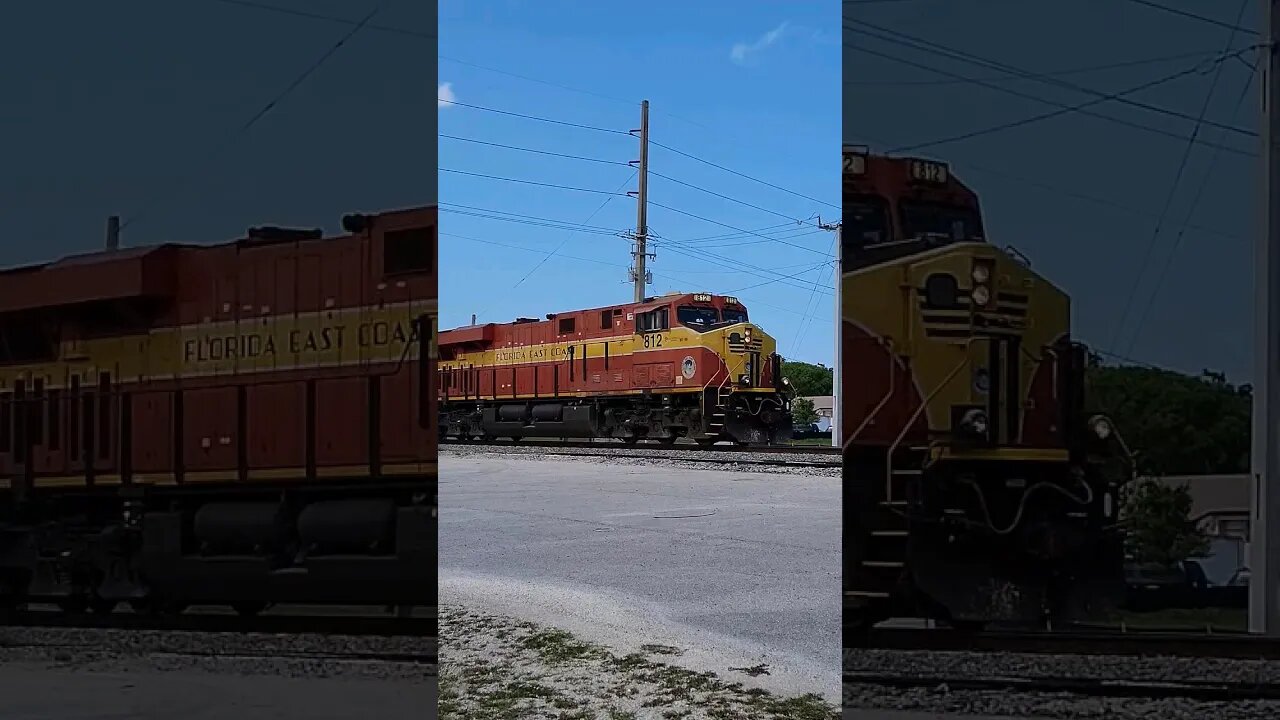Florida East Coast Railway FEC-105 at MP 112 Big Tree Road South Daytona #railfanrob #fec105