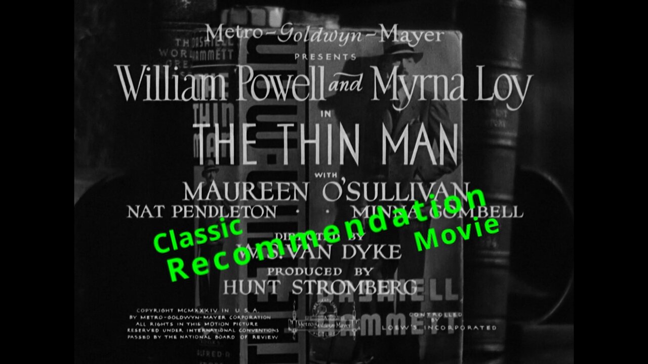 The Thin Man: Hollywood Legends Classic Film Recommendation