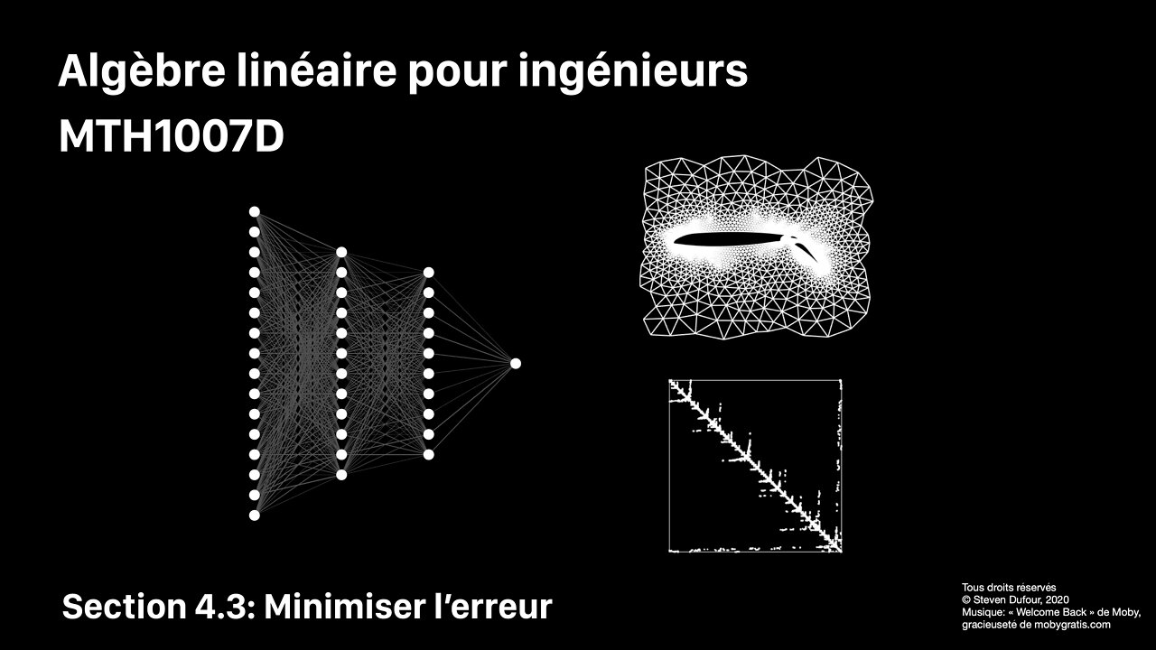 Section 4.3: Minimiser l'erreur