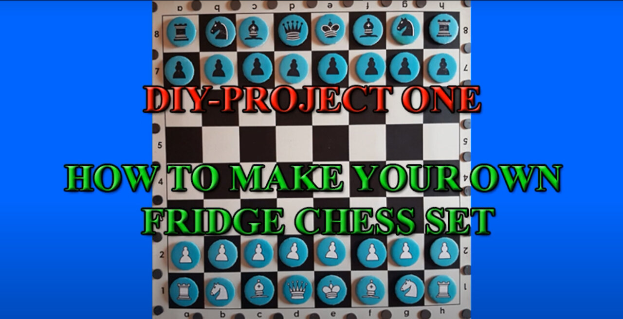 DIY - How to make a stunning FRIDGE CHESS SET