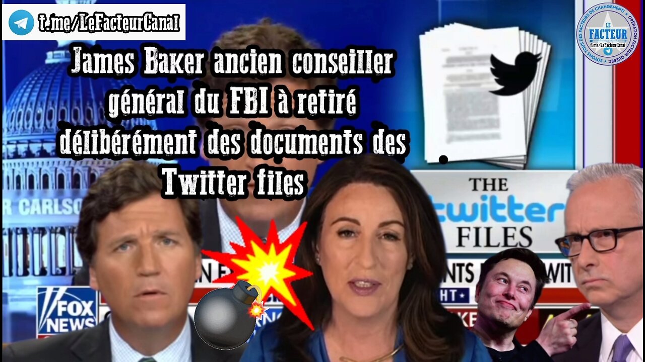 James Baker ancien conseiller général du FBI à retiré délibérément des documents des Twitter files