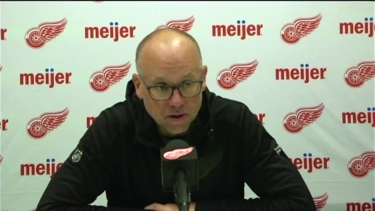 Jeff Blashill on Lucas Raymond's chances to make Red Wings: 'It should be clear to my wife that he should be on the hockey team'