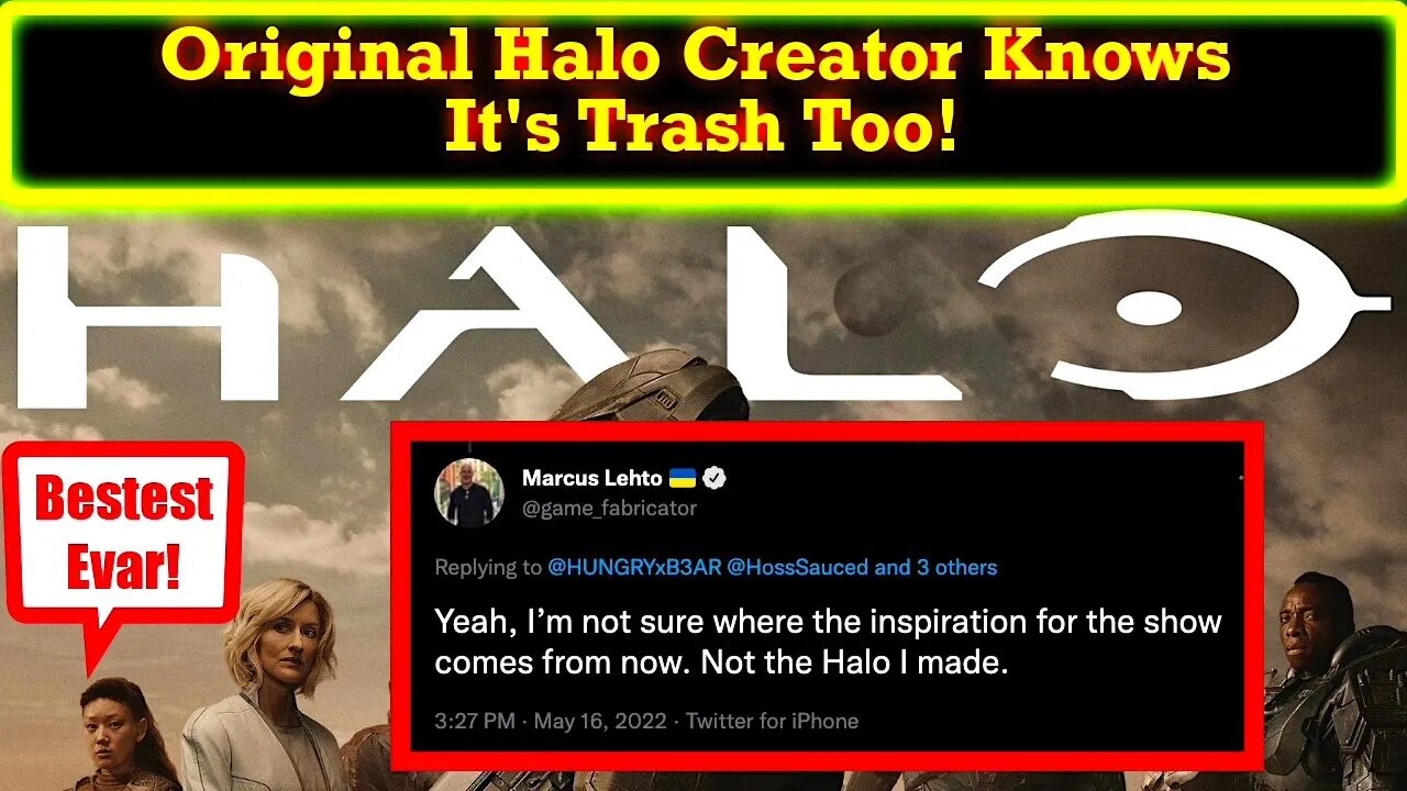 Even Original Halo Creator Marcus Lehto Thinks The Halo TV Show Is Terrible! Not Made For Fans!