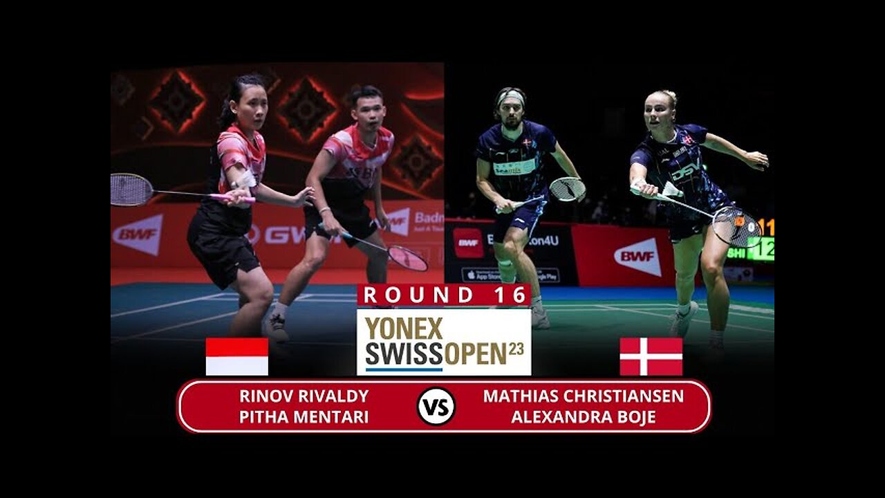 Highlights - Rinov Rivaldy/Pitha Haningtyas vs Christiansen/Alexandra Boje - Swiss Open 2023