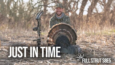 Completely EXPOSED! Turkey Bow-kill in the Wide Open - "Just in Time"