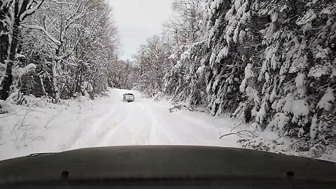 Marc70 leading me up VMUTS #10 in the snow