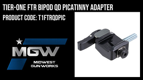 Tier-One FTR Bipod QD Picatinny Adapter - T1FTRQDPIC