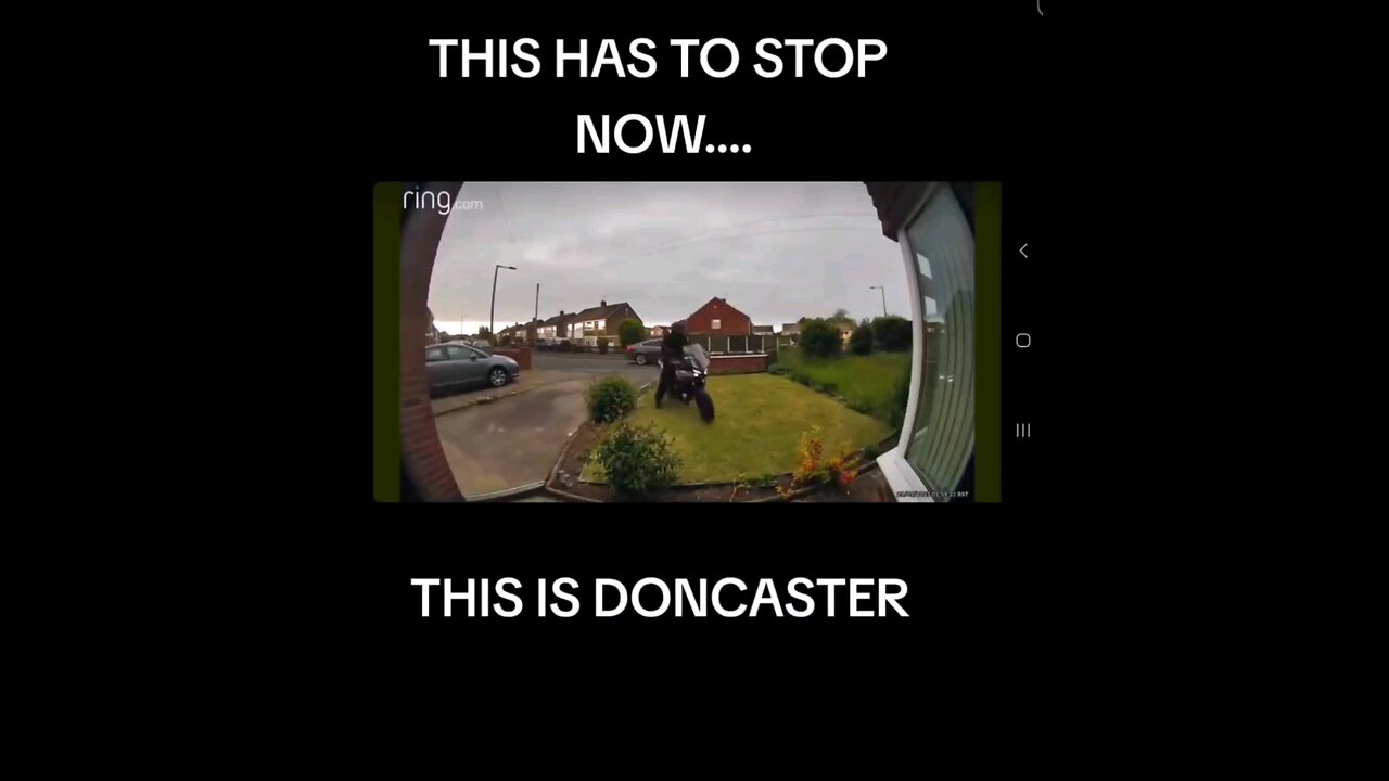 Theft of a motorcycle in Doncaster, captured by Ring camera