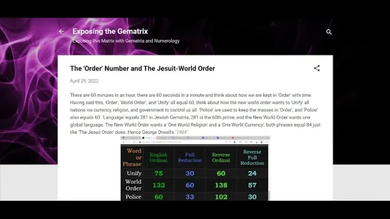 The 'Order' Number and The Jesuit-World-Order #gematria #truth #numerology #kabbalah #jesuits