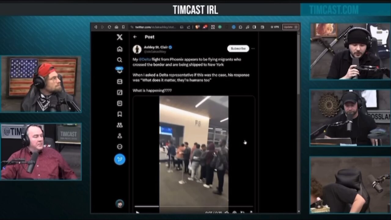 Tim Pool Goes Off On TSA, Airlines On The 000's Of Unknown Illegals Boarding Flights, DEI Rehires