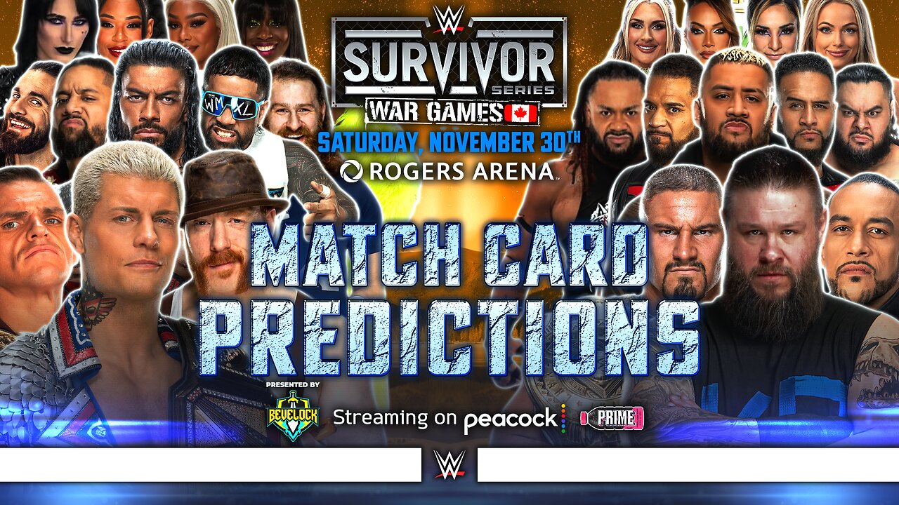 WWE Survivor Series 2024 Match Card Predictions [v2] Bevelock