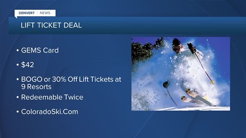 Money Saving Monday: Gems card for lift ticket deals