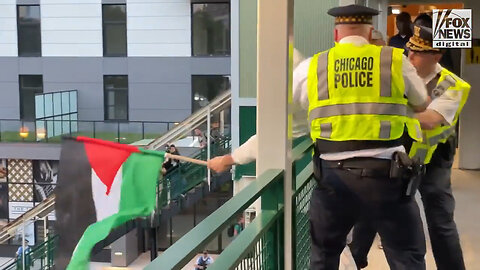 Anti-Israel Agitators March And Chant Outside The DNC On Night 3