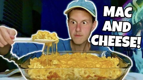 Eating CHEESY Mac & Cheese MUKBANG! - Eating Sounds Spicy Sauce