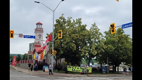 2024 06 29 protest Port Credit Mississauga