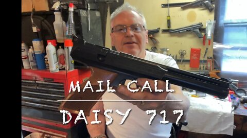 Mail call with the Daisy 717 .177 caliber single stroke pneumatic pellet pistol. Was sold as broken!