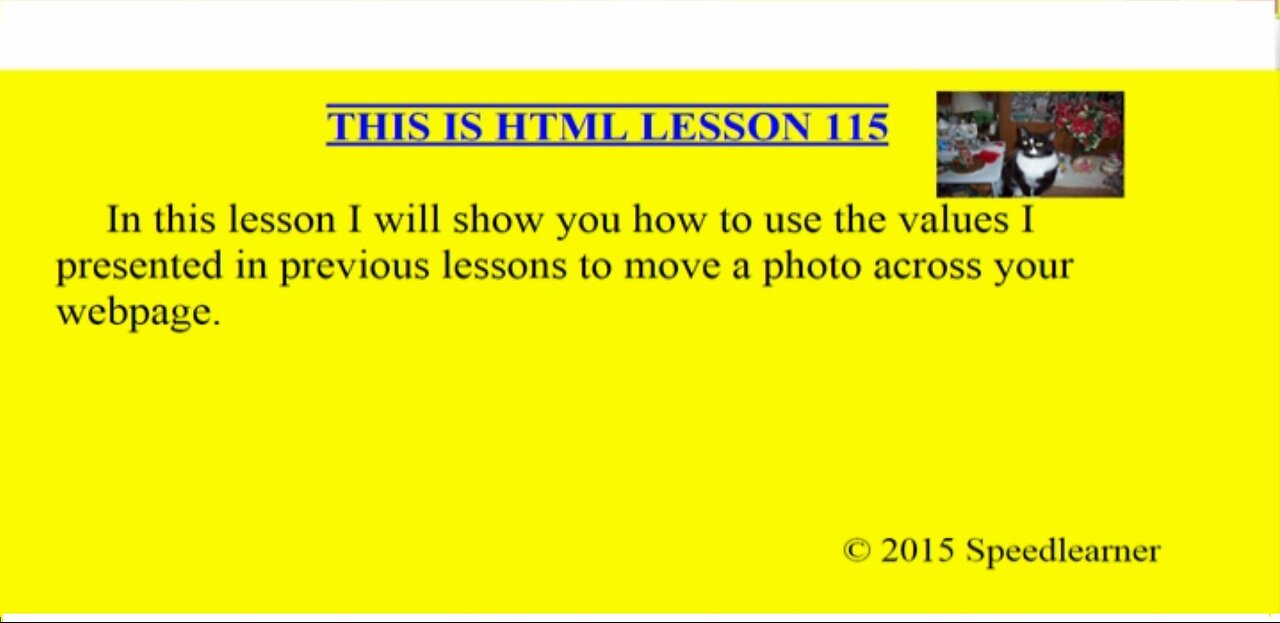 HTML Lesson 115