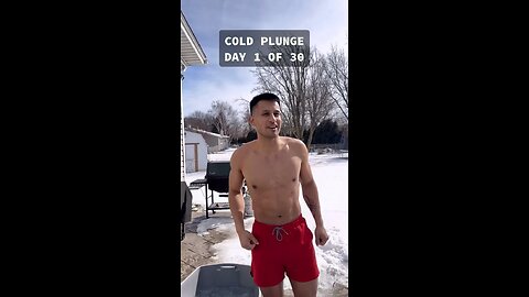 COLD PLUNGE FOR 30 DAYS - DAY 1