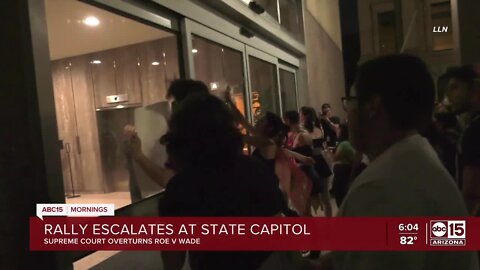 Rally escalates at state capitol