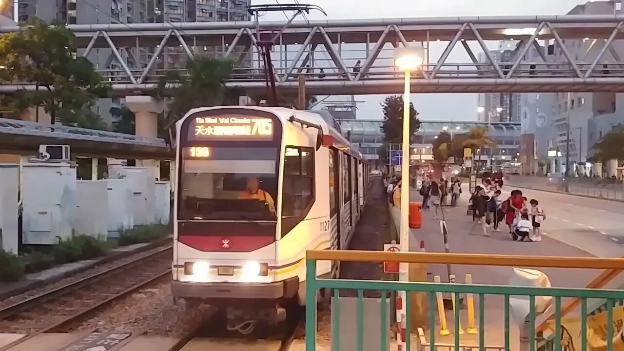 [逆走]輕鐵1127-1119行走705線天耀-頌富改道行車片段