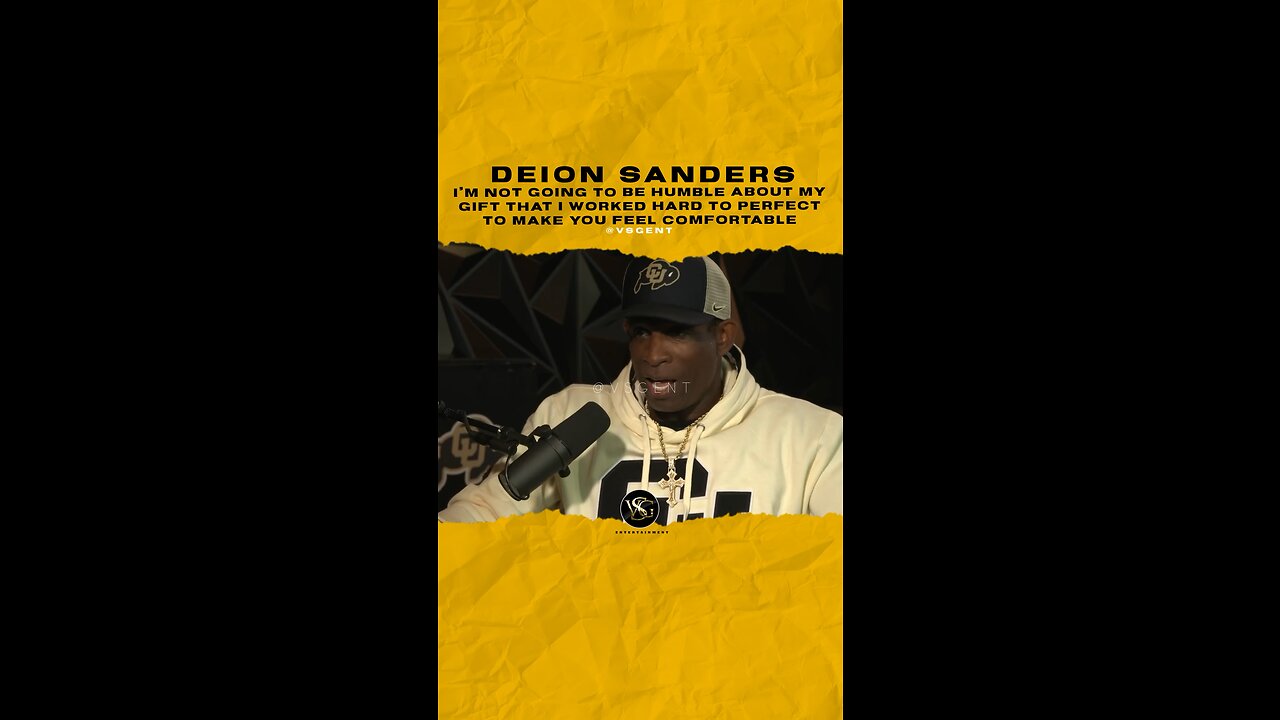@deionsanders I’m not going to be humble about my gift to make you feel comfortable