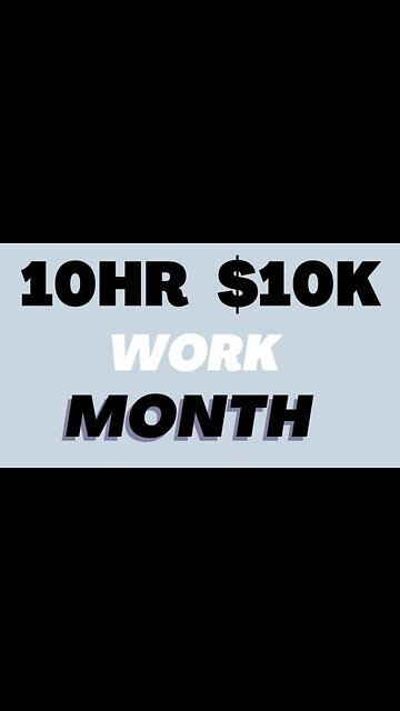 10hr $10k Work Month Member area and video courses