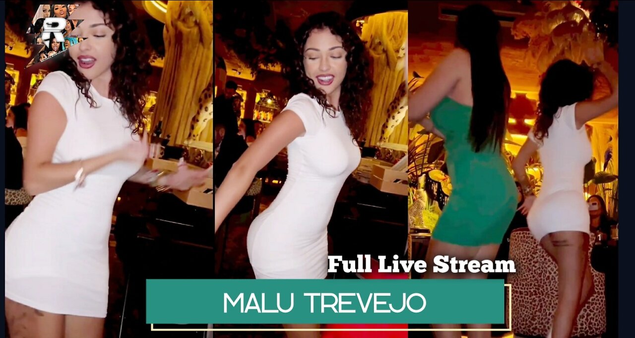 Malu Trevejo Dancing in white dress at event [Full Live Stream]