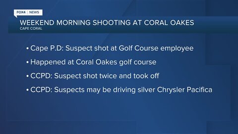 Cape police respond to shooting at Coral Oaks golf course Sunday morning