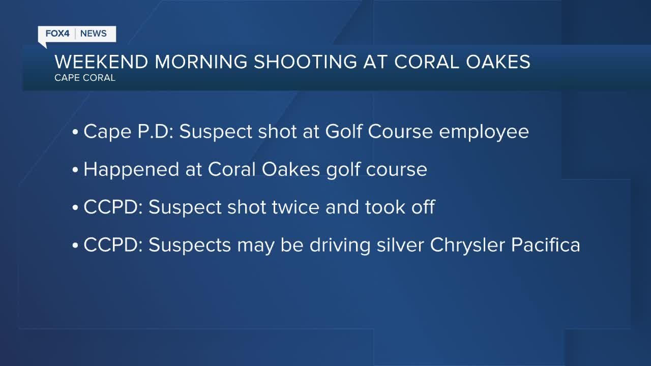 Cape police respond to shooting at Coral Oaks golf course Sunday morning