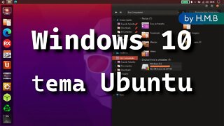 Como Personalizar Windows 10 - tema Ubuntu