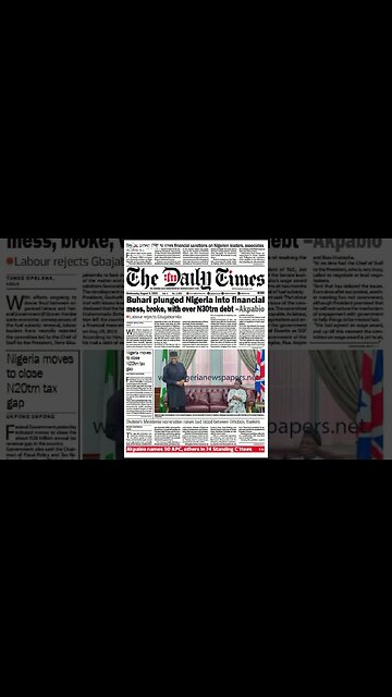 Newspaper Today #newsupdate