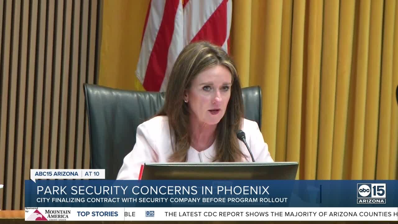 City of Phoenix finalizing contract to handle pilot park security program