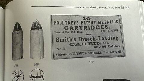 Smith Carbine Poultney’s Patent Cartridge