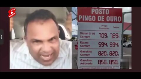 🟥 HOMEM SE REVOLTA COM A GASOLINA A R$ 8,20 E DETONA BOLSONARO 🔴