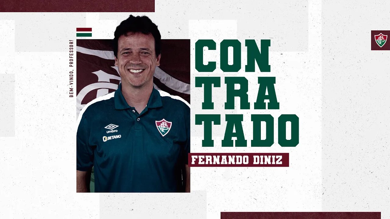 FERNANDO DINIZ É O NOVO TREINADOR DO FLUMINENSE