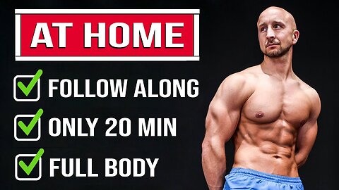 20-Minute "Full Body" Home Workout (Beginner to Expert!)