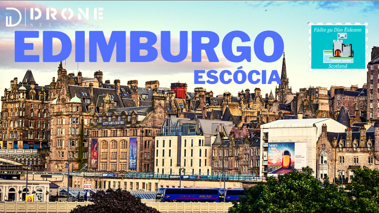 Drone Serf - ( Imagens de Edimburgh capital da Escócia )