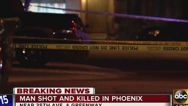 PD: Man is dead after being shot in Phoenix