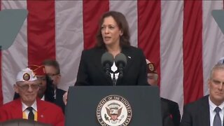 Kamala Looks Likes She’s Going To Cry While Praising Biden