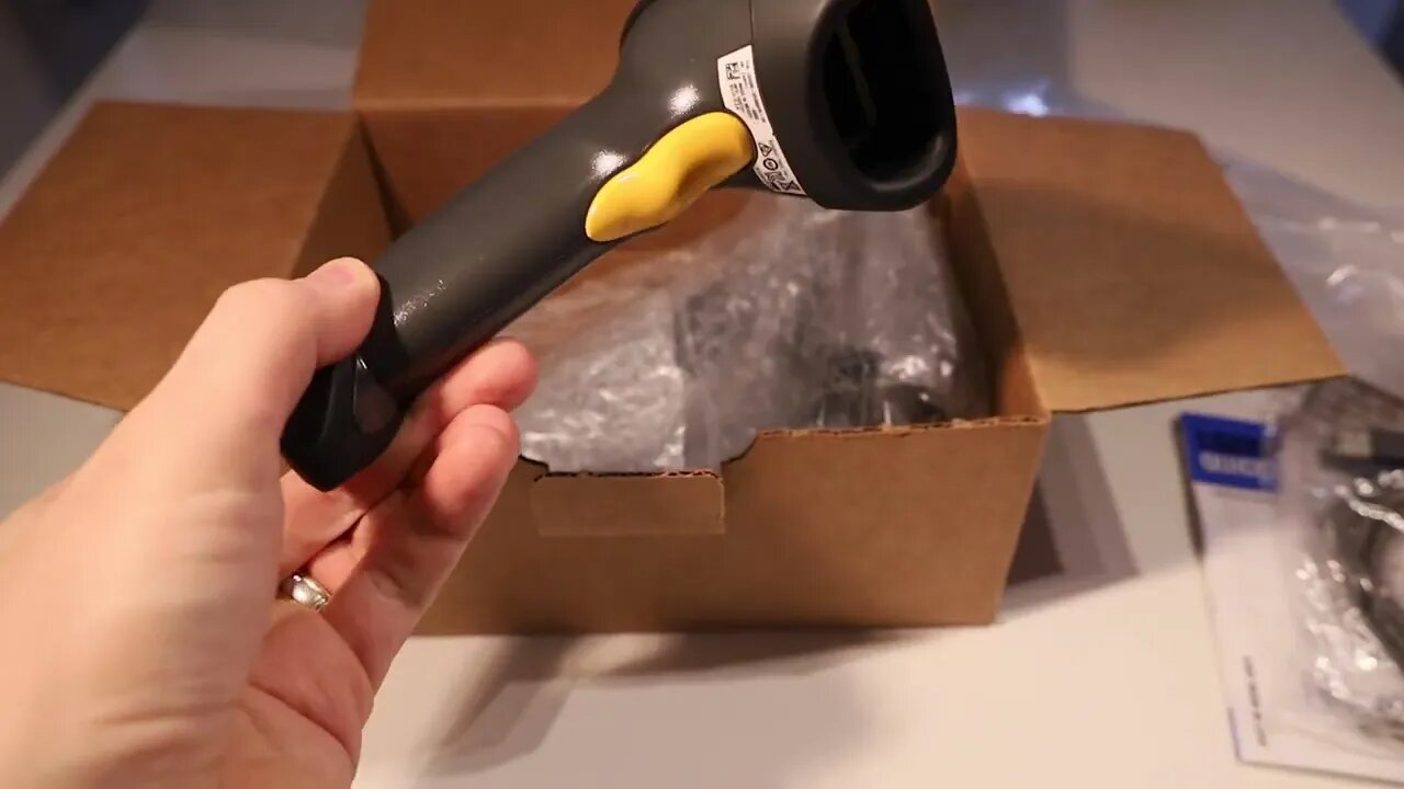 Zebracom Symbol LS2208 Barcode Scanner Unboxing