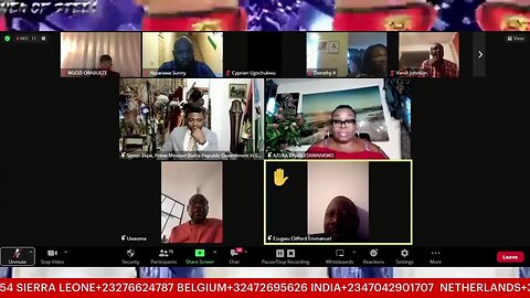 BRGIE PRIME MINISTER VISITS BIAFRANS IN NETHERLANDS