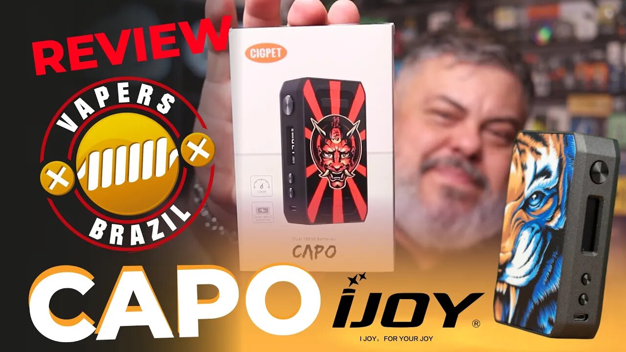 Ijoy Capo Mod - 126W , 2 Baterias 18650 - Review PT BR