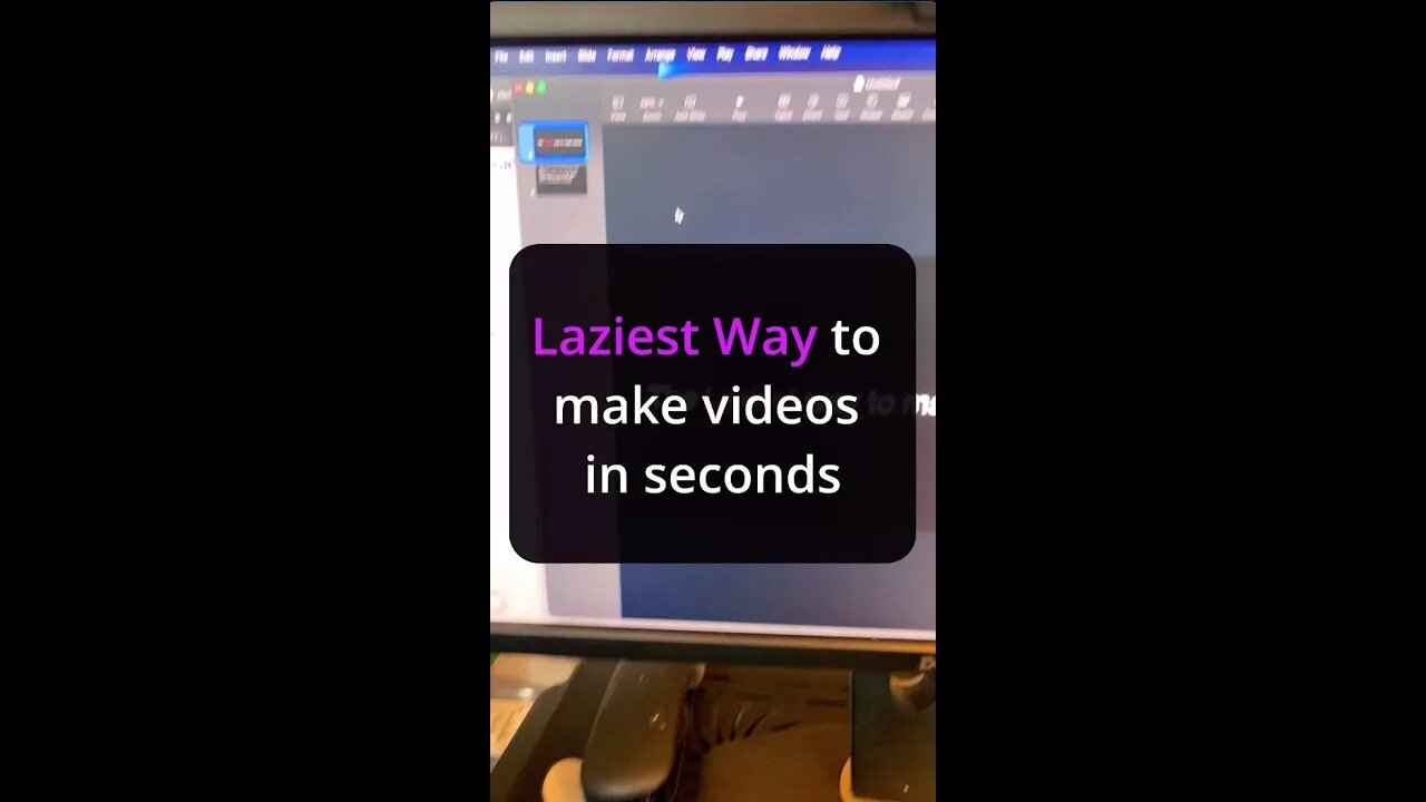 Lazy Easy way make video in seconds #passiveincome #makemoneyonline #easyvideo #videocreator