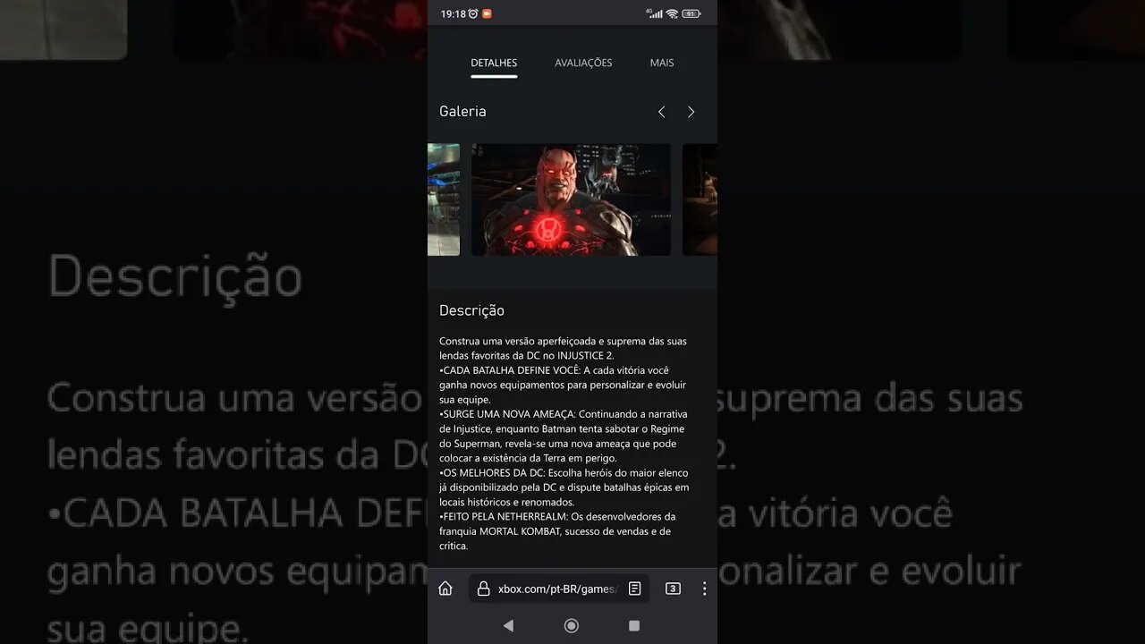 Injustice 2 - Promoção na Microsoft Store