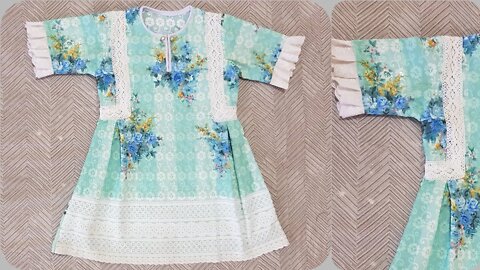 Stylish Kurti For Baby Girl Tutorial