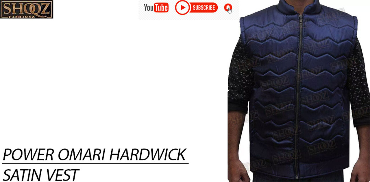 Power | Omari Hardwick | Blue Satin Vest |